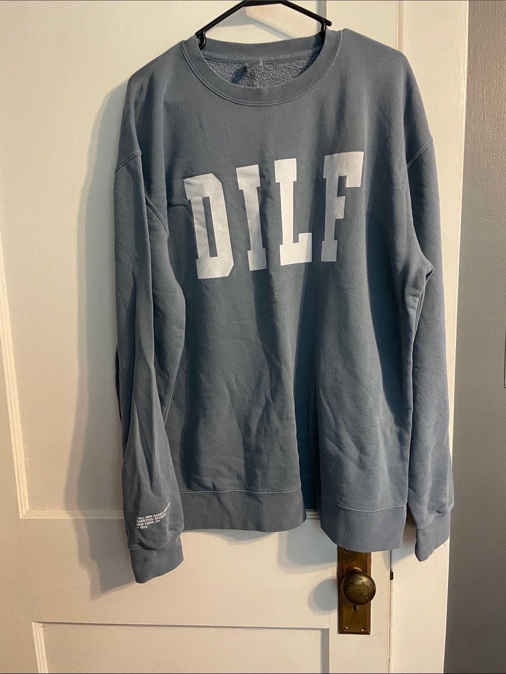 Barstool Sports Men's Crewneck Sweatshirt with DILF from Call Her Daddy Podcast